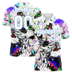 Camiseta Deportiva Sublimada Personalizada de Secado Rápido, Unisex, Multicolor, Patrón 3D, Transpirable, 100% Poliéster, Polo para Adultos - Product Image 4