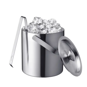 Seau à glace moderne en métal Lavie Creations LCa-472 5L pour le refroidissement et le service du vin, de la bière et des boissons à la maison, à l'hôtel, au restaurant, au bar - Product Image 1