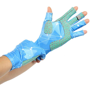 Gants de pêche OEM ODM pour pêcheurs amateurs avec protection UV, grip antidérapant, logo personnalisé, exportateur en gros - Product Image 2