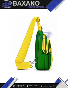 Mochila Bandolera Personalizada Chi Eta Phi Verde y Amarilla para Mujer, Bolso de Pecho con Múltiples Bolsillos, Correa de Hombro de Cuero PU - Product Image 6