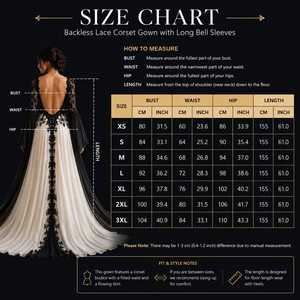 Luxury Black <b>White</b> Gothic <b>Lace</b> Floor-Length Embroidery Wedding Gown Designer Bridal Long Sleeves Elegant Vintage Ball Gown - Product Image 6