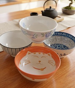 Wholesale Korean <b>Cereal</b> Rice <b>Bowls</b> Ceramic Luxury Design Eco-Friendly 300mm Diameter Japanese Restaurant Hotel Floral Food Grade - Product Image 3