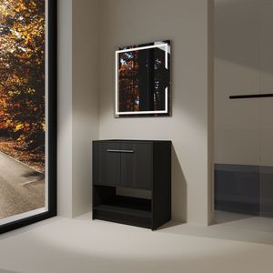 30-Inch Freestanding <b>Bathroom</b> <b>Vanity</b> with 2 Doors Plywood Construction (Excluding Sink) - Product Image 4