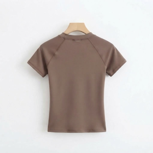 Custom Women's Crew Neck Crop <b>Top</b> Slim Fit Basic Plain Design Custom Color Women's T Shirt <b>Tie</b> <b>Dye</b> Cotton Oversized Streetwear - Product Image 3