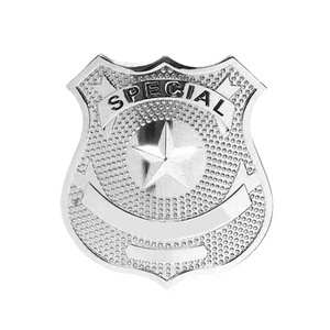 Badges métalliques de sécurité personnalisés en gros |   Épingles à cadre en émail souple/dur plaqué or pour uniforme - Product Image 6