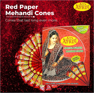 Cônes de henné naturel Mehndi, ensemble de cônes écologiques pour l'art corporel, les cheveux et les ongles - Product Image 5