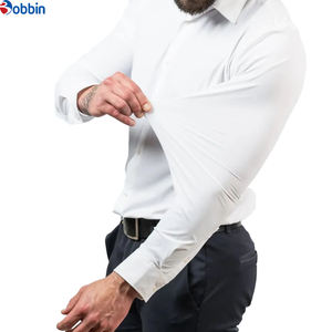 Camisas de Vestir Formales para Hombre, Diseño Superior, Personalizadas, Profesionales, de Algodón, Sólidas, Manga Larga, Tallas Grandes, Transpirables, Antiencogimiento, Tejidas - Product Image 2