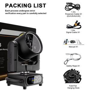 SHEHDS 7*40W IP66 Luz de Cabeza Móvil Beam DMX 26/70CH LED Wash para DJ, Bodas y Eventos al Aire Libre - Product Image 5
