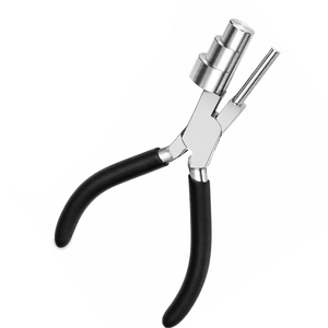 Pince à former les bijoux multi-barres avec poignée noire 13/16/20mm, outil de fabrication de bélières en acier inoxydable pour la mise en forme des boucles, des anneaux, des pendentifs et l'artisanat - Product Image 1