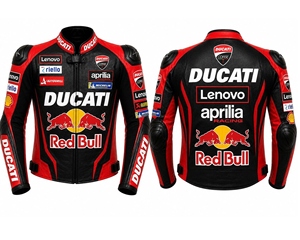 Ducat Black <b>Red</b> Men One-Piece Cowhide Leather Motorcycle Racing <b>Suit</b> Waterproof Breathable Windproof Custom CE Armored Motorbike - Product Image 3