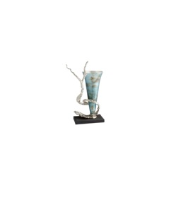Florero de Hierro Moderno y Ecológico de Estilo Costero, Centro de Mesa Navideño de Metal Decorativo de Alta Calidad para Interiores de Lujo - Product Image 1