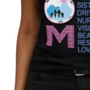 เสื้อยืดคอกลมแขนสั้นผู้หญิงสีชมพูประดับเพชร MOM Love สวมใส่สบายๆ ทุกวัน แฟชั่นลำลอง เสื้อผ้าแฟชั่นทันสมัย - Product Image 4