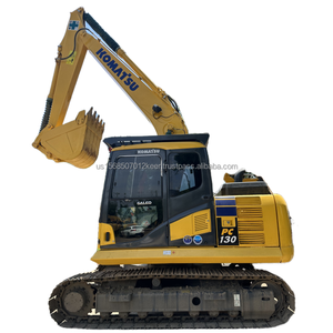 Excavatrice sur chenilles d'occasion Komatsu PC130-7 PC160-7 PC200-8 d'origine japonaise, 2018-2022, 13 tonnes, moteur et pompe, bon prix, prête à l'emploi - Product Image 1