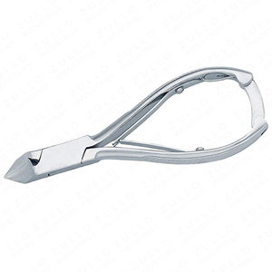 Coupe-cuticules professionnel en acier inoxydable à double ressort de qualité supérieure pour manucure, pédicure et soins de beauté en salon - Product Image 5