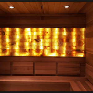 Panneau mural en sel de l'Himalaya à LED au design moderne, panneau mural en pierre naturelle à LED, décoration murale - Product Image 3
