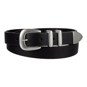 Ceinture formelle classique en cuir noir avec marquage personnalisé pour les marques privées mondiales de Divine International - Product Image 6