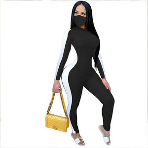 Combinaison moulante sans manches à col roulé taille haute pour femme, couleur unie, en Spandex et Polyester, extensible, longueur intégrale, idéale pour les soirées - Product Image 5