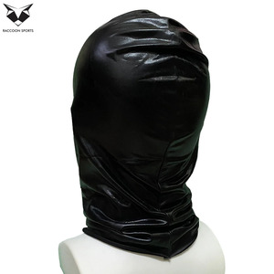 Capucha y Cubrecabeza Negra Premium para Hombres y Mujeres, Ropa Sexy para Club, Cubrecabeza Completo, Disfraz de Cosplay, Transpirable, de Cuero Sintético - Product Image 2