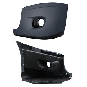 Pièces de camion poids lourd : Cache de finition de pare-chocs gauche (côté conducteur) avec orifice pour phare antibrouillard, compatible Freightliner Cascadia - Product Image 2