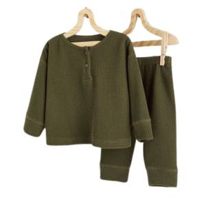 Pijamas de Verano para Niños, Finos, Lindos, de Punto, Algodón Transpirable, Ecológicos, Ligeros, Fabricante OEM para Venta al Por Mayor, Cortos - Product Image 6