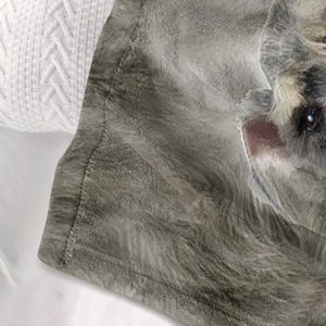 Mantas de Franela de Schnauzer, Súper Suaves y Cálidas, Manta para Perros y Cachorros, para Bebés, Sofá, Silla, Cama, Oficina, Lindo Schnauzer - Product Image 4
