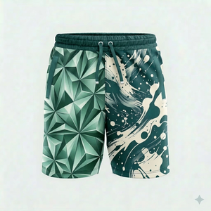 2026 Latest Design High Quality Men's Gym Shorts Pockets Front Casual <b>Canvas</b> Mid Waist Drawstring Closure Knitted Quick Dry - Product Image 1