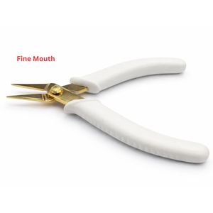 Pince à bec fin de précision pour bijoux permanents, finition or et blanc, certifiée CE ISO, fournisseur réputé - Product Image 5