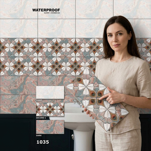 Azulejos de Pared de Cerámica de Estilo Tradicional Coreano de 300x600 mm en Acabado Brillante Color Beige Ónix con Característica Antideslizante para Baño - Product Image 3