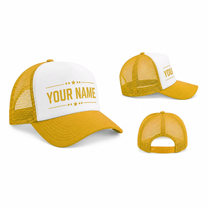 Gorra Trucker Rosa Personalizada con Panel Frontal Blanco, Impresión de Nombre Personalizada, Ajustable, Unisex, Informal, para Primavera/Verano - Product Image 5
