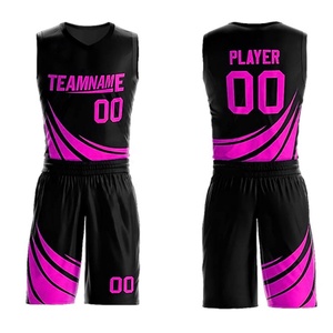 Conjunto de Uniforme de Baloncesto Transpirable de Poliéster con Impresión Personalizada para Hombres, Mujeres y Adultos, con Logotipo del Equipo, Jersey Antibacterial de Secado Rápido - Product Image 3