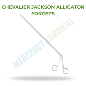 Pinzas Quirúrgicas Veterinarias CHEVALIER JACKSON ALLIGATOR FORCEPS de 30 cm para la Extracción de Cuerpos Extraños en Animales - Product Image 2