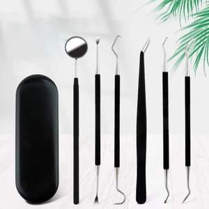 Ensemble d'examen dentaire professionnel 6 pièces, kit de nettoyage dentaire en acier inoxydable japonais CE par Grip Surgical - Product Image 1