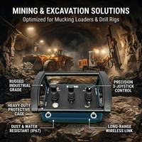 Control Remoto Hidráulico Proporcional Inalámbrico con 3 Joysticks, Impermeable y Antiinterferencias para Camiones Bomba de Concreto