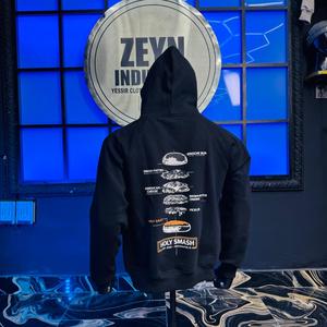 Custom Zipper Gemstone Glitter Sun Faded Hoodies <b>Jacket</b> Embroidery Print Vintage Distressed Acid Wash Diamond <b>Rhinestone</b> Hoodie - Product Image 5