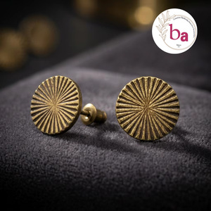 Ba Round Cast Iron Drawer Knobs <b>Industrial</b> Design Durable Furniture Handle for <b>Wardrobe</b> Home Office Apartment Storage - Product Image 1