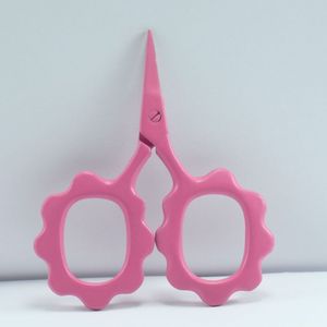 Mini ciseaux à broder mignons en forme de fleur, en acier inoxydable, pour droitiers, à 30 dents, pour la coupe des cheveux, pour les amateurs de bricolage - Product Image 2