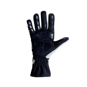 Guantes de Carreras de Dedo Completo, Ligeros, Impermeables, para Karting, Invierno, Recubiertos de PU, Antideslizantes, Unisex, para Exteriores, Rojos y Negros con Paneles y Cierre de Gancho - Product Image 3