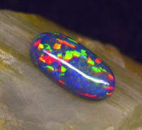 Opale naturelle de haute qualité, 5,8 carats, 19,5*9,5*5,6 mm, taille ovale multi-feu, cabochon, pierre précieuse en vrac pour la fabrication de bijoux