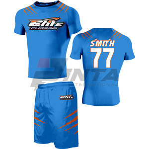Uniforme de Fútbol Americano de Manga Corta, Color Sólido, Alta Calidad, Transpirable, 100% Poliéster - Product Image 4