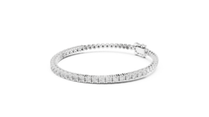 Long bracelet moderne en argent et or 10 carats pour femmes, bijoux bicolores chics pour toutes les occasions. - Product Image 3
