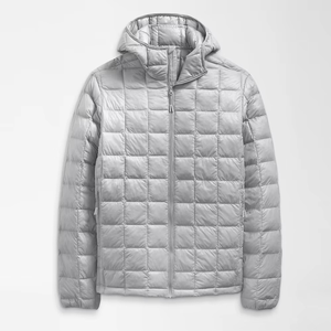 Chaqueta Acolchada con Capucha para Hombre, Ligera, Resistente al Viento, de Color Sólido, Informal, para Invierno, Corte Regular, Cierre de Cremallera, Gris - Product Image 5