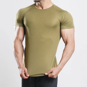 เสื้อยืดออกกำลังกายสำหรับผู้ชาย – เสื้อยืดออกกำลังกายแขนสั้นผ้าโพลีเอสเตอร์สำหรับออกกำลังกายและเล่นกีฬา - Product Image 1