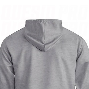 Sudadera con Capucha para Hombre, Estilo Casual, Vintage, de Alta Calidad, 100% Algodón, con Bordado, Estampado de Fuente, Efecto Desgastado, Color Gris - Product Image 2