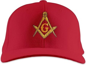 Casquette de sport pour adulte, brodée avec un carré et un boussole, style maçonnique, fraîche et respirante, en tissu 100% polyester - Product Image 5