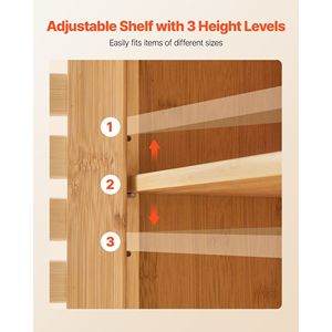 Armadietto da Bagno a Parete con 2 Ante e Ripiani Regolabili, Organizzatore Sospeso per Toilette, Contenitore per Medicinali, Mobile da Bagno a Parete - Product Image 4