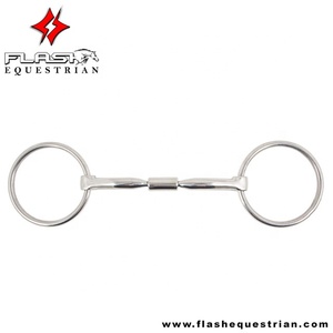 Equipo ecuestre hecho a medida, pieza de snafla de acero inoxidable, anillo suelto, broca de carreras de caballos, superventas - Product Image 2