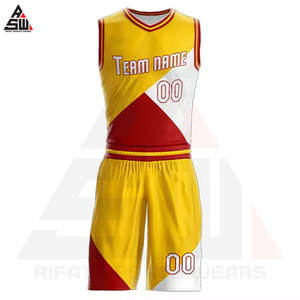 ชุดบาสเก็ตบอลพิมพ์ลายคุณภาพสูง ดีไซน์โดดเด่น สำหรับผู้ชาย แห้งเร็ว ระบายเหงื่อได้ดี ผลิตจากโพลีเอสเตอร์ 100% ขายส่งชุดกีฬา - Product Image 2