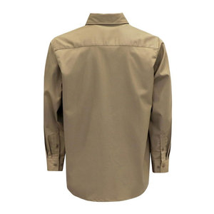 Custom 100% Cotton Flame Resistant Breathable Men's Work <b>Shirt</b> FRC Button-Up Utility Safety <b>Welding</b> Protective - Product Image 3