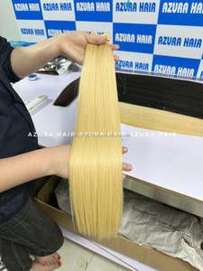 Vente en gros d'extensions de cheveux Remy en vrac de qualité supérieure blond brut #613 #60 cuticule vierge alignée Vietnam humain - Product Image 4