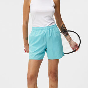 Pantalones Cortos Deportivos para Niñas, de Verano, para Baloncesto, Correr, Yoga, Cintura Media, Levanta Glúteos, Tenis, Lavados, Elásticos, con Botones, Estilo Deportivo - Product Image 4